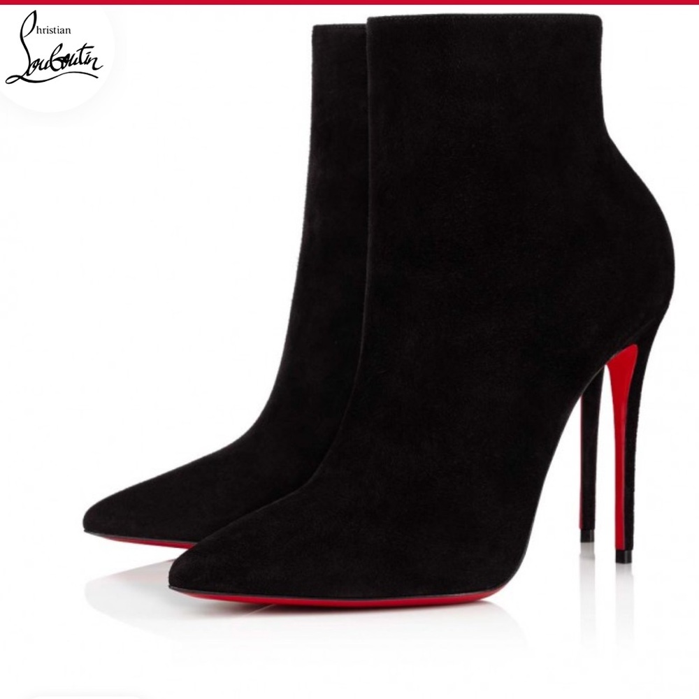 **Christian Louboutin** Elois Booty Ankle Boots** Black: Size 37-1/2